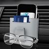 Car Air Vent Storage Holder, Car Vent Organizer, PU Leather Vent Storage Bag Pocket Car Air Vent Outlet Automotive Accessories
