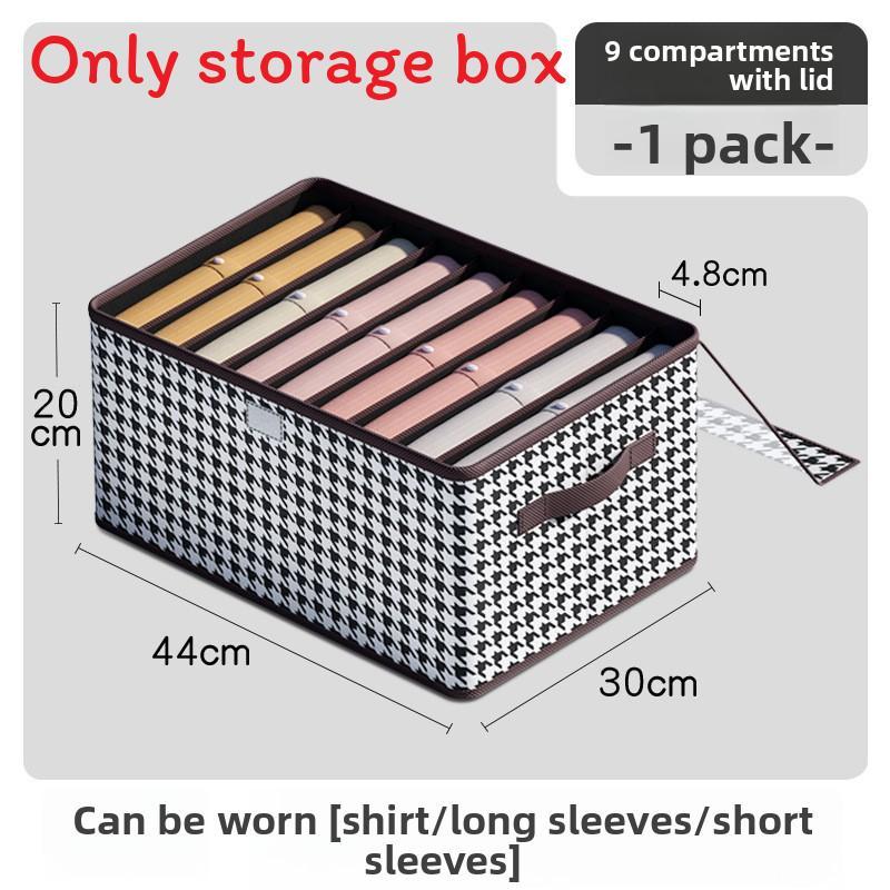 Modern Grid Fabric Drawer Organizer With Foldable Design For Closet And Bedroom Storage