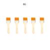5/10/12pcs/Set Memory Nylon Paint Brushes for Acrylic/Oil/Watercolor Drawing Wooden Synthetic Bristles Easy To Clean BBQ Brush