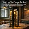 Retro Vintage Große Telefonzelle Lampe – Mini-Telefonzelle Stimmungs-Schreibtischlicht Für Heimdekoration, Klassisches Design