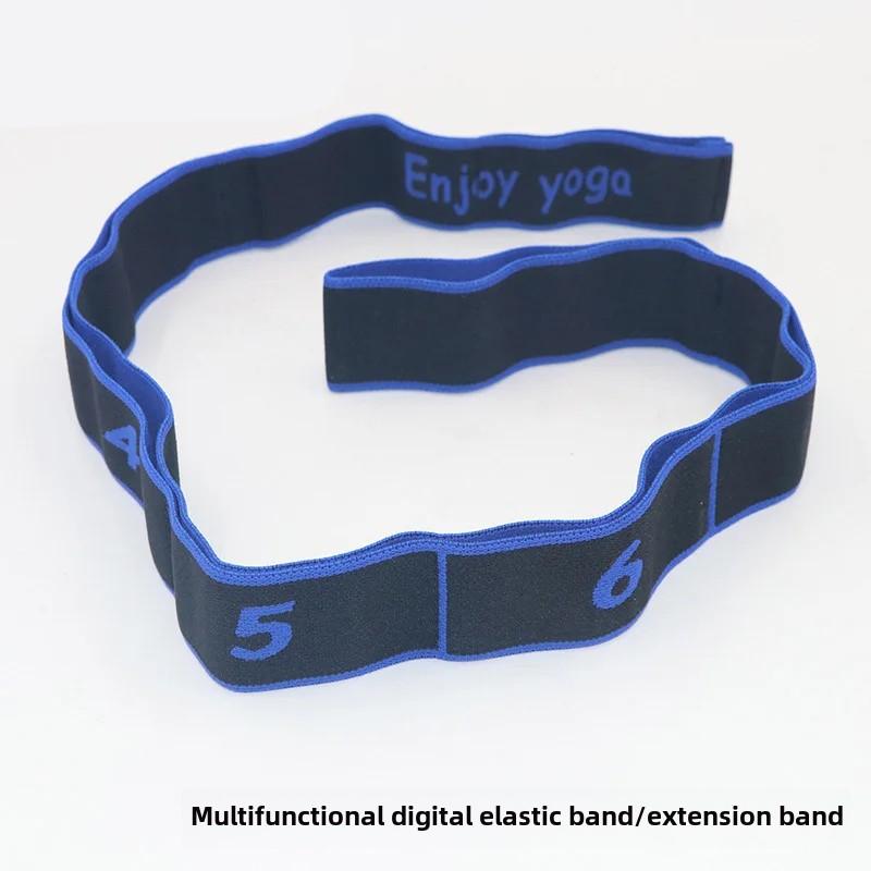 Multi Stage Yoga Stretch Band Latin Dance Stretch Band Correct Posture 8 Grid Elastic Band Digital Band Pose Band