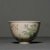 Retro Ceramic Teacup Boutique Hand Painted Flower Pattern Travel Tea Bowl Chinese Porcelain Tea Set Accessories Master Cup 80ml