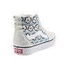 Vans Sk8 Canvas Printed Casual High-Top Skate Shoes Unisex Sneakers White Blue VN0A3WMB9KR