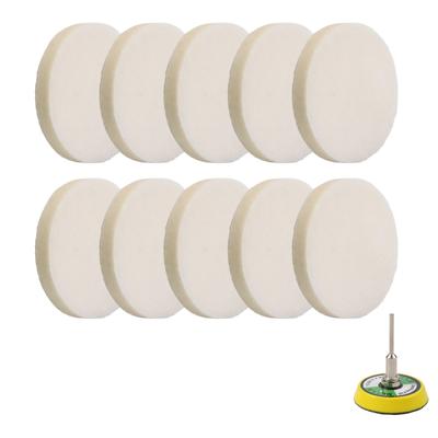 11 Stück/Set Polierpad Polierrad mit Dorn Wolle