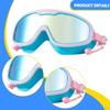 Regulowane okulary pływackie dla dorosłych, widok panoramiczny, do aktywności wodnych i nurkowania