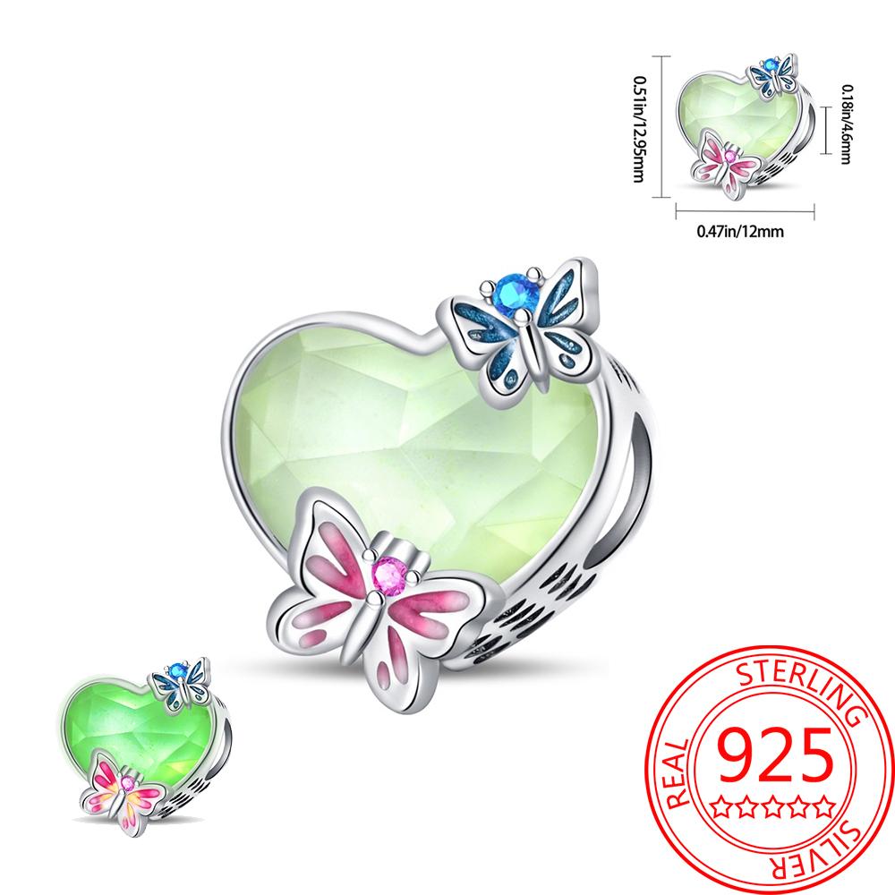 Noctilucent Copper Marine Organism Flowers Firefly Star Moon Build Pendant Bead Fit Bracelet Necklaces Party Gifts