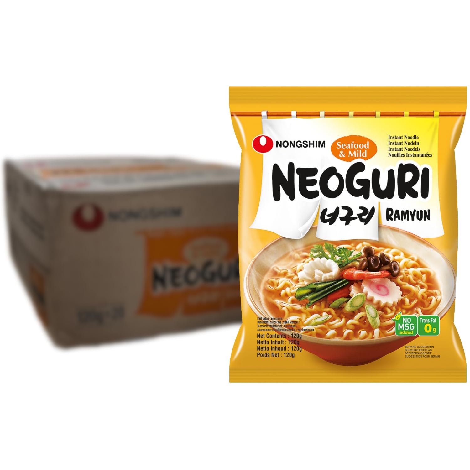 Лапша быстрого приготовления Nongshim Neoguri Ramen Mild 120г