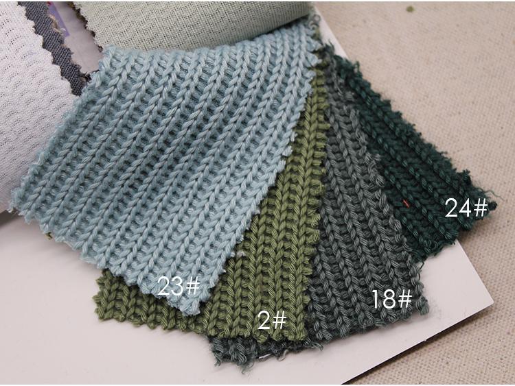 370g Double-Sided Ribbed Knit Fabric Dress for Home Wear