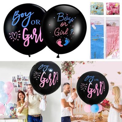 36" Ballons & Zubehör Partydekoration Latexballons Papierballon GENDER REVEAL JUNGE ODER MÄDCHEN
