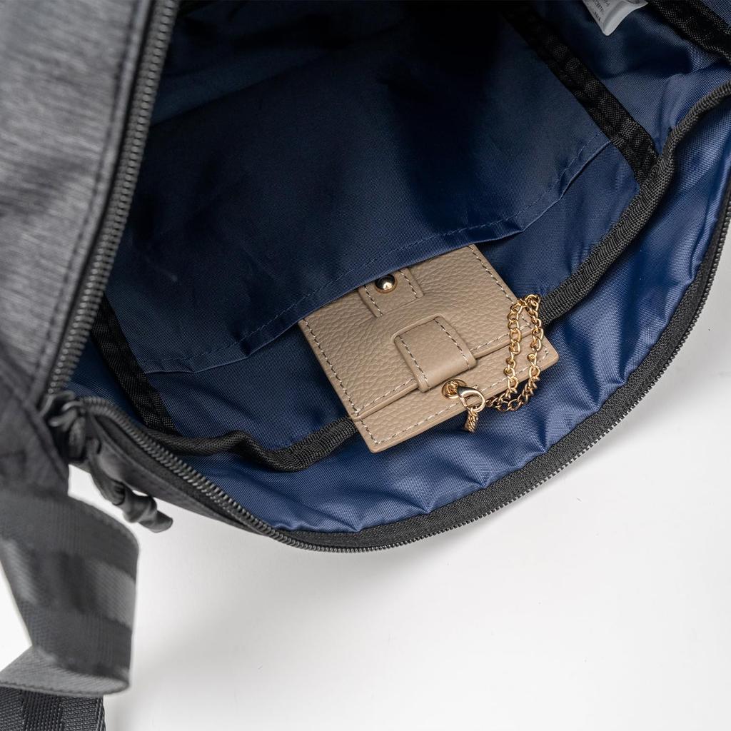 Logo Spark Shoulder Crossbody Messenger Navy Boat-Shaped Bag, Water-Repellent, Bag,