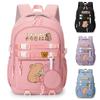 Zaino Scolastico con Grafica Capibara Cartone Animato Carino per Donne Ragazze Borsa per Computer Portatile Adolescenti Amanti dei Capibara Zainetto