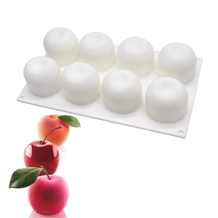 

3D Силиконовые формы для муссовых тортов с фруктами: Груша, Яблоко, Ананас, Персик, Дуриан, Малина.
