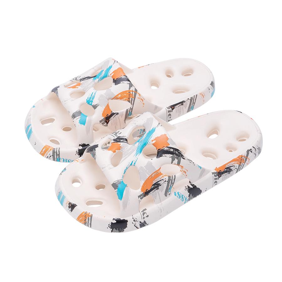 EVA Women Bathroom Slippers Flat Leaky Home Slides Fashion Comfortable Non-slip Slippers Quick Drying Men Indoor Slippers