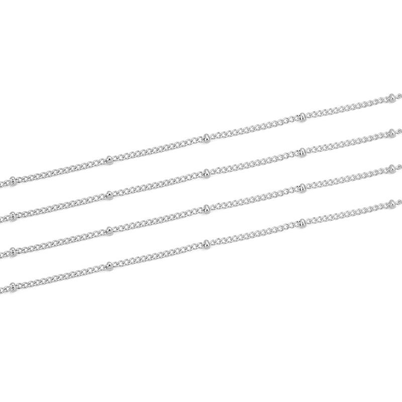

2meters Never Fade Stainless Steel Necklace Chains Bulk Lot PVD Link Extender Chains Bracelet Accessories for Diy Jewelry Making