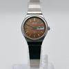 Used vintage SEIKO ladies watch brown dial battery replacement day date