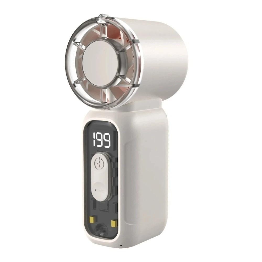 Ultra-Quiet Portable Electric Fan Digital Display Small Summer Fan New Mini Handheld Fan  Summer