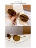 Retro Fashion Metal Oval Frame Sunglasses - Unisex European & American Street Style