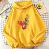 Gothic Vintage Colorful Butterfly Graphic Print Casual Women Hoodie Sweatshirt Women Autumn Winter Loose Daily Stylish Funny Top