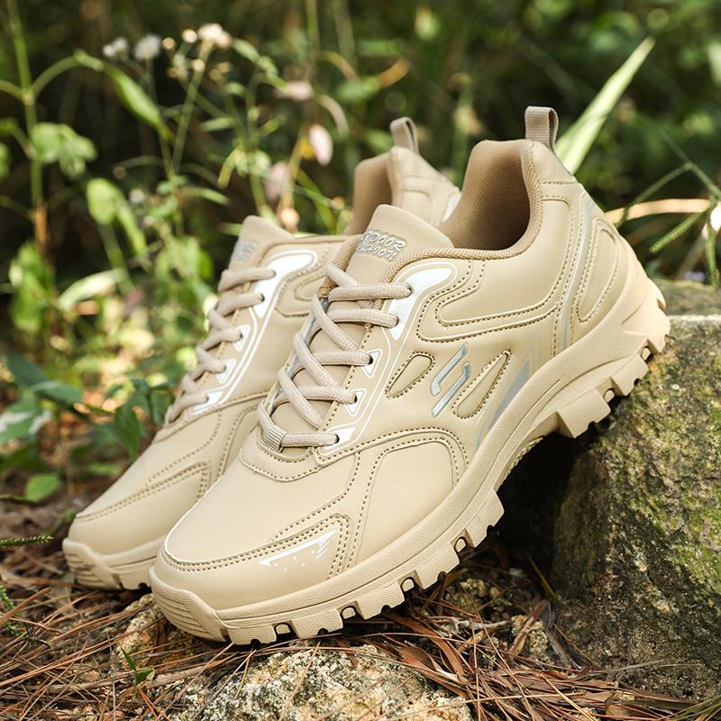New Men's Tactical Boots Waterproof Climbing Shoes Army Lace Up Work Breathable Anti-Slip Outdoor Male Motorcycle Work Hiking Shoe