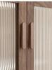 Modern Minimalist Walnut Drawer Cabinet Door Handle Long Wooden Log Style Wardrobe Knob for Dresser Use