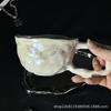 Caneca de Cerâmica Perolada Branca Leite Fresco de Alta Qualidade com Design de Alça de Bola Medieval Caneca de Presente Xícara de Café