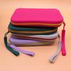 Bolsa de almacenamiento de cosméticos cuadrada de silicona, soporte para brochas de maquillaje de viaje de gran capacidad, organizador portátil impermeable para cosméticos