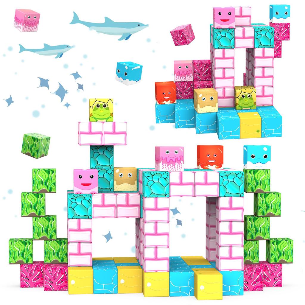 HIWO Magnetic Journey to Sea Large Magnetic Building Magnetic Magnetic Magnetic 6 Years Birthday Educational Elementary School Kindergarten Graduation