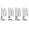 4Pcs Adjustable Sliding Door Stopper Roller Guide Hardware Accessory for Automatic Door