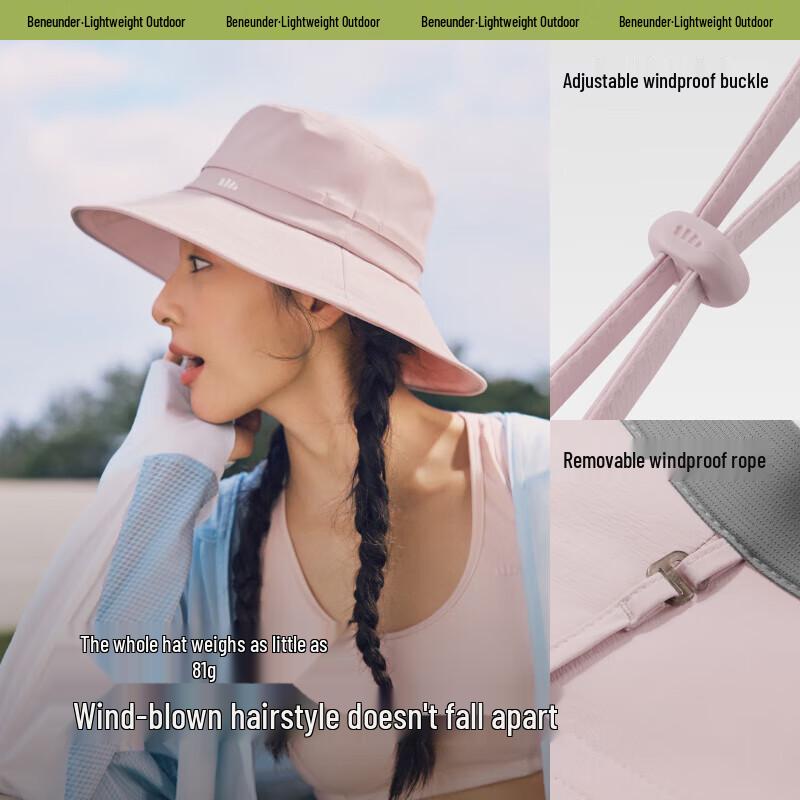 Beneunder Women's Breathable UV Protection Fisherman Hat