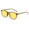 New Fashionable Oval Frame Anti Blue Light Glasses for Men Women Full Frame Yellow Goggles Night Vision