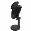 Gaming Microphone Quick Mute Function Pop Filter Colorful Light USB Condenser Mic Black