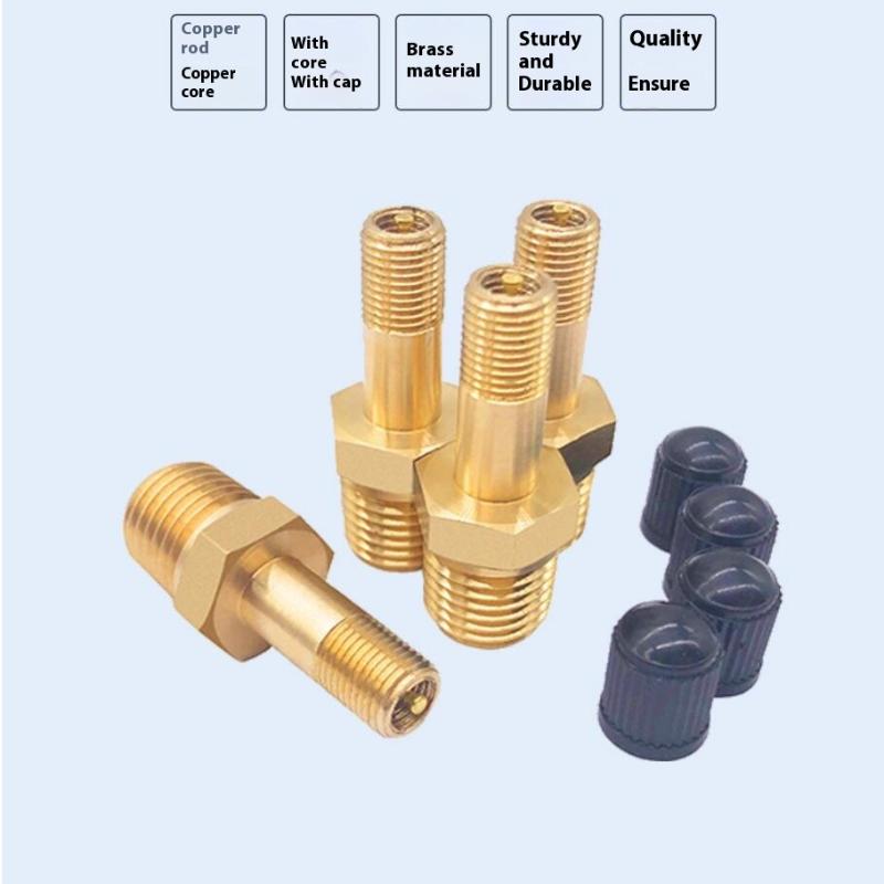 1Pcs Anti-Corrosion Schrader Valve 1/4 Npt 1/8 Npt M10 Air Compressor Tanks Fill Valve Automobile Tire Valve Core