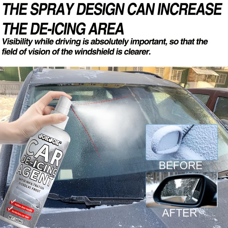 Car Windshield Ice Melter, Quick Snow Removal for Cars & Trucks, Brighter Glass Effect, Winter Safety Accessory