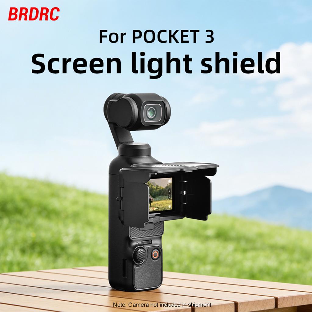 Screen Sunshade Anti-Glare & Sunlight Blocking Sunshade Lens Protective Cover Hood Ultra-Light 15g for DJI Osmo Pocket 3