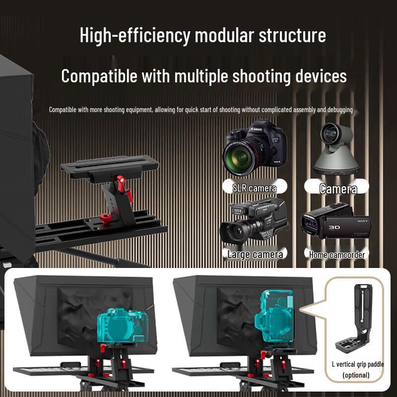 JiaShiYing Smart AI Portable Teleprompter with Large Screen