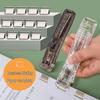 Transparent No-Punch Metal Push & Binding Clip for Test Papers