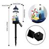 Solar Powered Solar Lighthouse Resin Material Outdoor Decor Garden Light  Patio Decoration