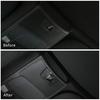 Rear Small Window Lift Panel Switch Cover Trim For Ford F150 15+ Carbon Fiber