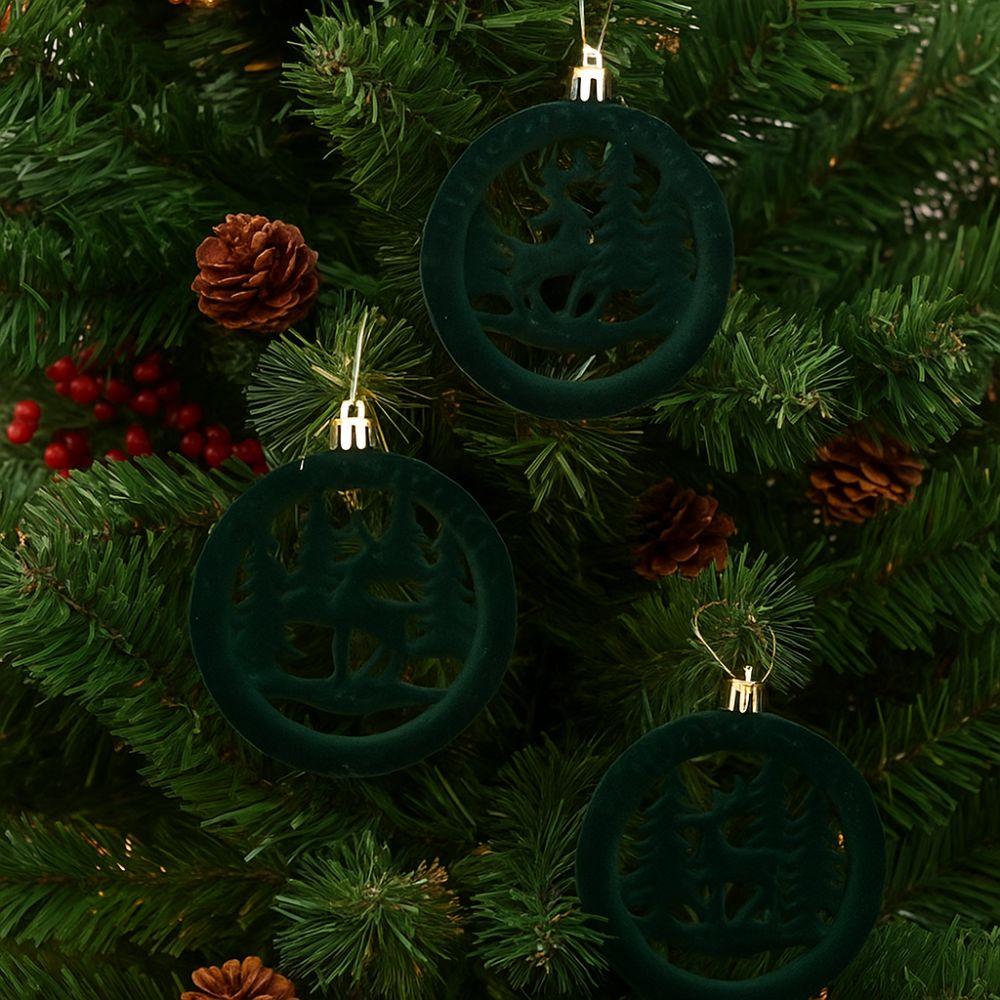 3pcs Cute Christmas Tree Hanging Deer 10cm Xmas Gift Ornaments  Home New Year Decor