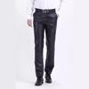 Men's Summer Stretchy PU Leather Pants: Waterproof, Oil-Resistant, Dirt-Resistant, Loose-Fit, Lightweight, Work Safety Casual Pants.