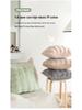 Rabbit Fur Plush Throw Pillow - Solid Color Fleece Cushion for Sofa, Bedroom, or Study