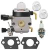 Carburetor with Air Filter Fuel Line Gasket Spark Plug Kit for STIHL FS45