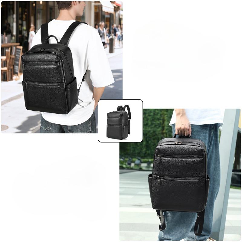 Genuine Leather Men's Backpack Large-capacity Backpack Fashionable Backpack Men's Bag