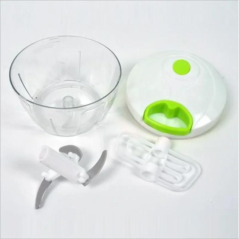 Kitchen Multifunctional Manual Garlic Press Vegetable Grinding Chopping Machine Food Cutting Grinder Crusher Home Accessories