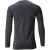 North Peak NP-8073 Black, Men's Long Sleeve Inner Shirt, Lightweight, Warm, Moisture-wicking, Quick-drying, Hollow Fiber, Size M