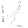 Exaggerated Long Fringed Ear Clips Tassel Fake Cartilage Earrings  Evening Gala