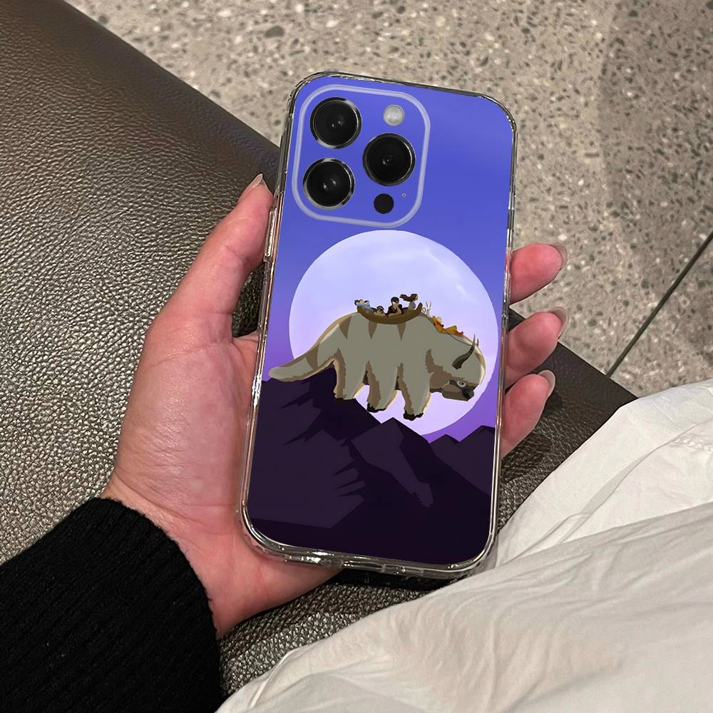 

A-Avatar Appa Yip Yip Phone Case For iPhone 17,16,15,14,13,12,11 Pro,Max,Plus,X,XS,XR,SE4,E Mini Transparent Soft Cover iPhone17Pro