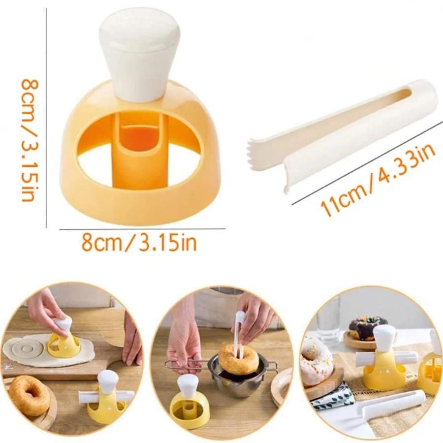 Plastic Handmade Molds Donut Mold for Doughnuts Food Grade Silicone Bagels Pan for Baking Non Stick Mini Cupcake Mould