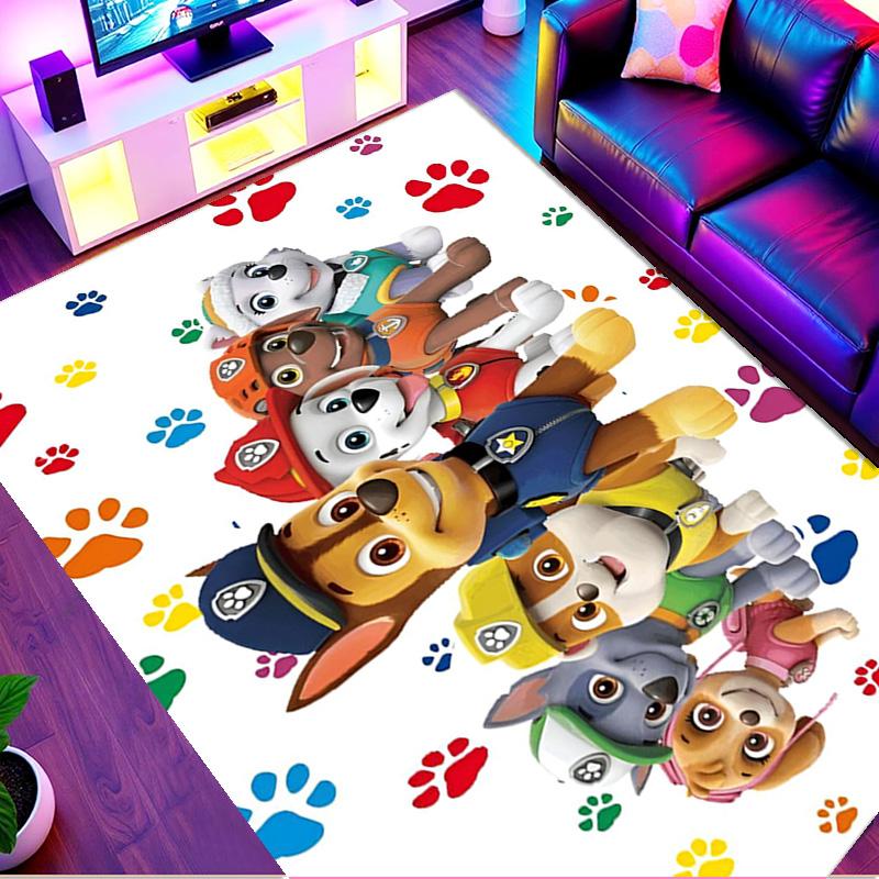 PAW Patrol Print Rug, Washable Floor Carpet, For Entryway Dorm Laundry Room Office Study, Home Decor Birthday Christmas Gift