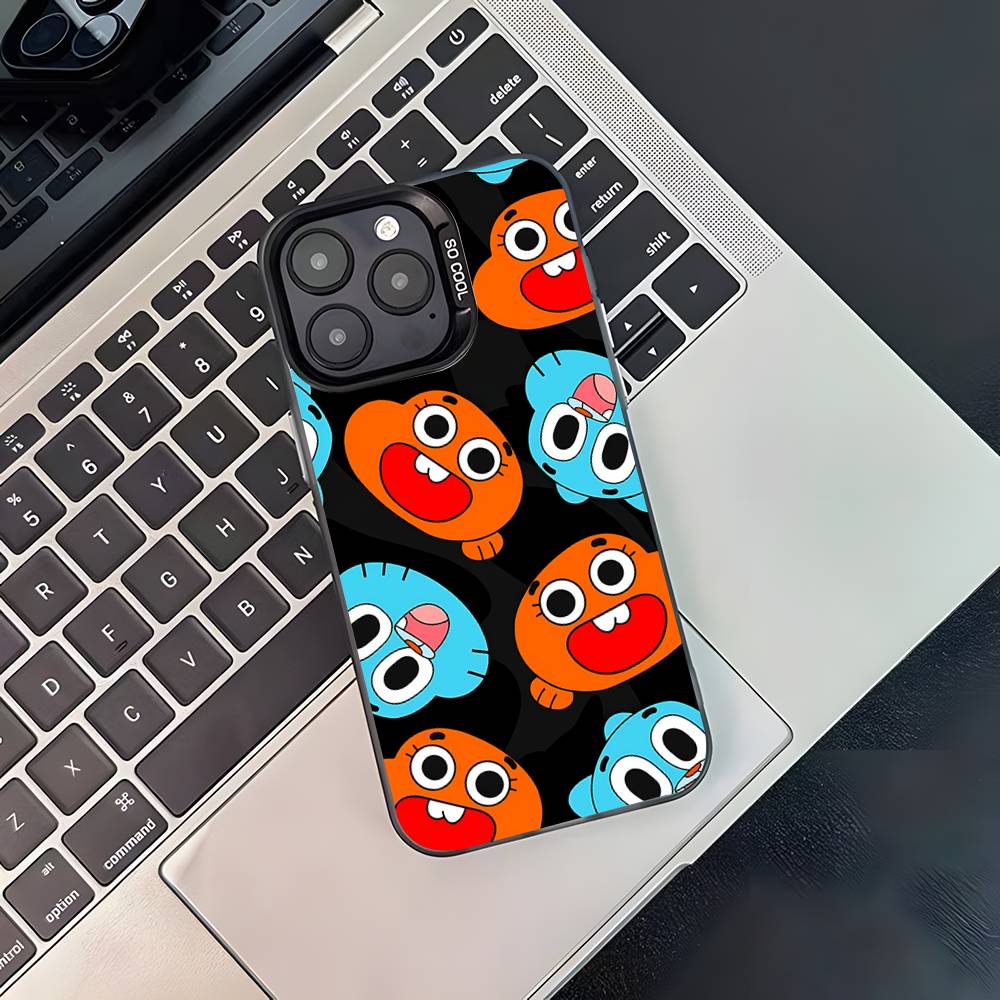 

Amazing World G-GumballS Black Matte Shockproof CoverPhone Case For iPhone 17,16,15,14,13,12,11,Pro,Max,Plus iPhone12